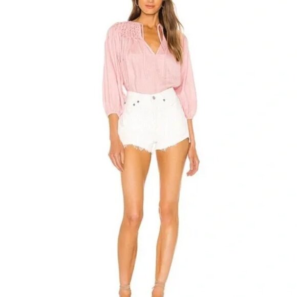 Innika Choo Hope Filthorts Blouse Top In Peach Size 0 US XS - Picture 2 of 11